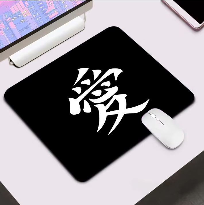 Alfombrilla de ratón para juegos grande cosida, diseño japonés con bordes cosidos.